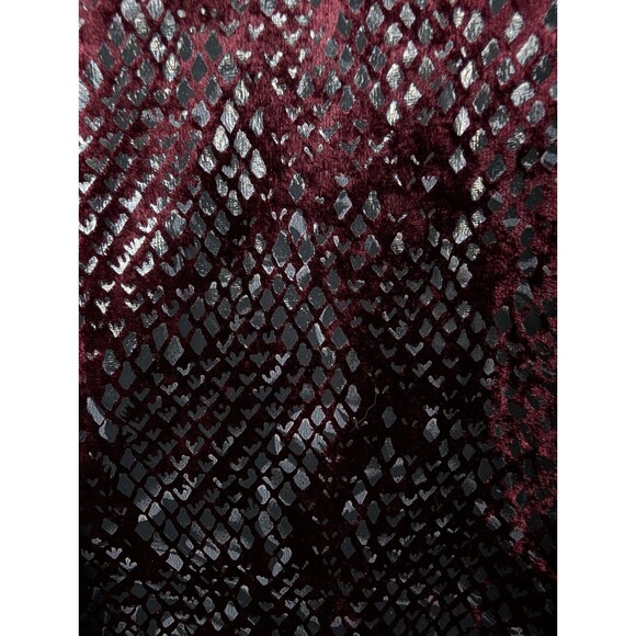 Vintage Susan Graver Shirt Set 1X Dark Red Velvet Blouse & Tank Top NWT - Picture 12 of 16